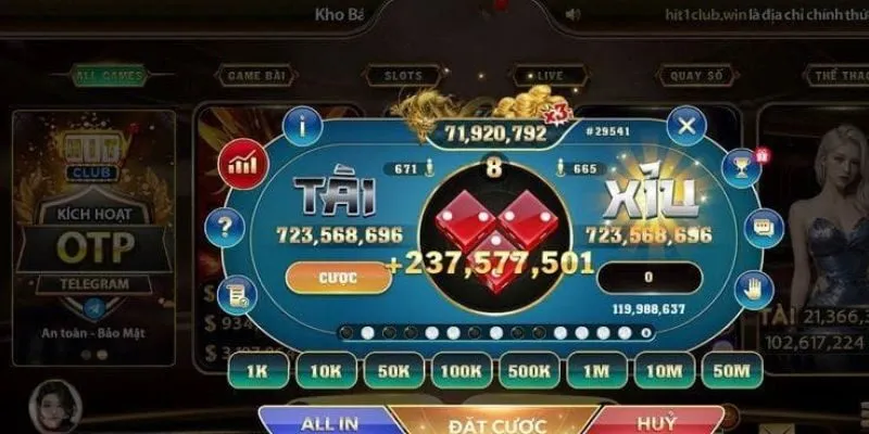 Sicbo cược gấp thếp